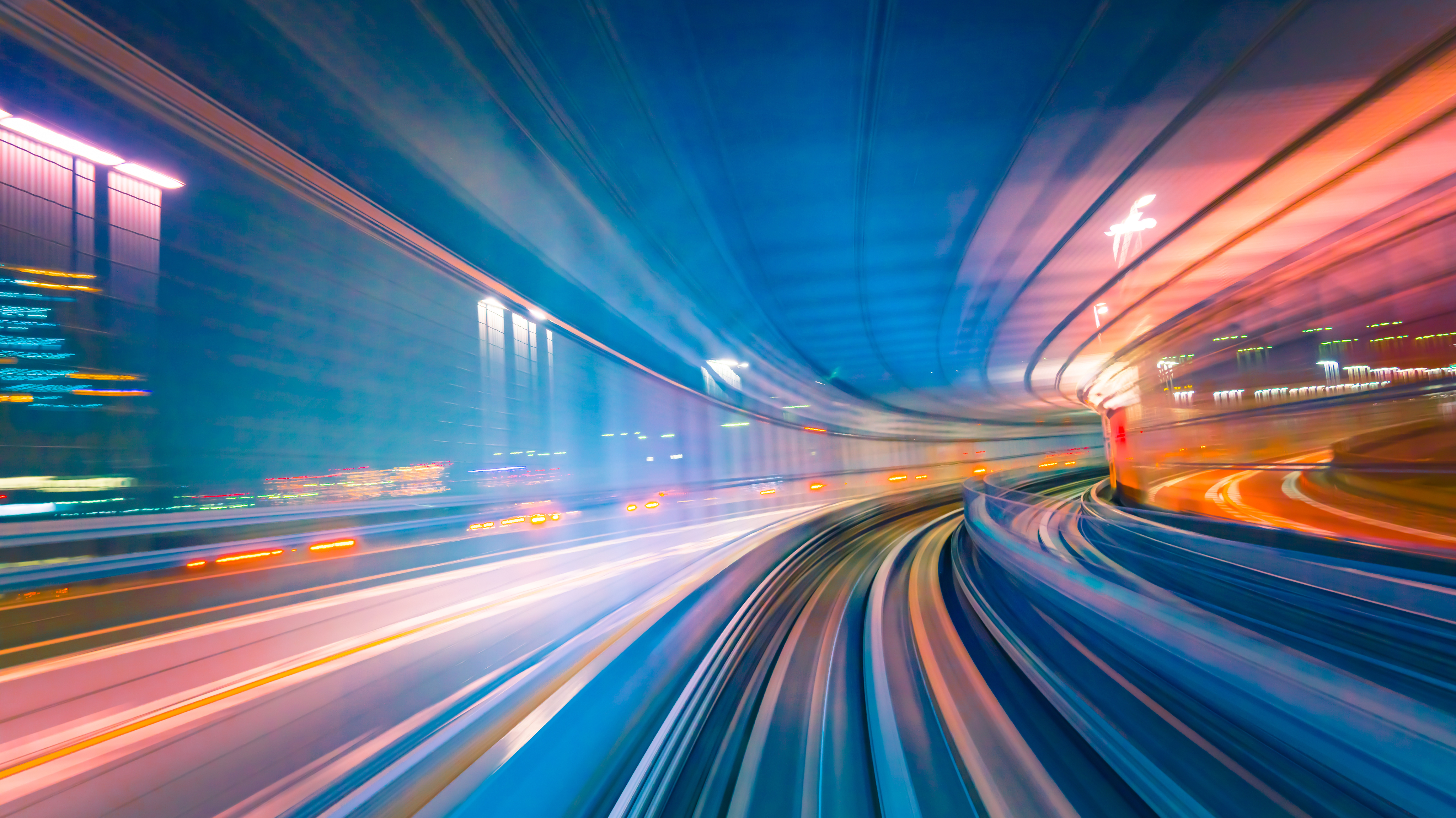 Modern architecture motion blur